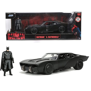 اسباب بازی ماشین فلزی بتموبیل و فیگور فلزی بتمن با مقیاس 1:24 Batman and Batmobile_اسباب بازی